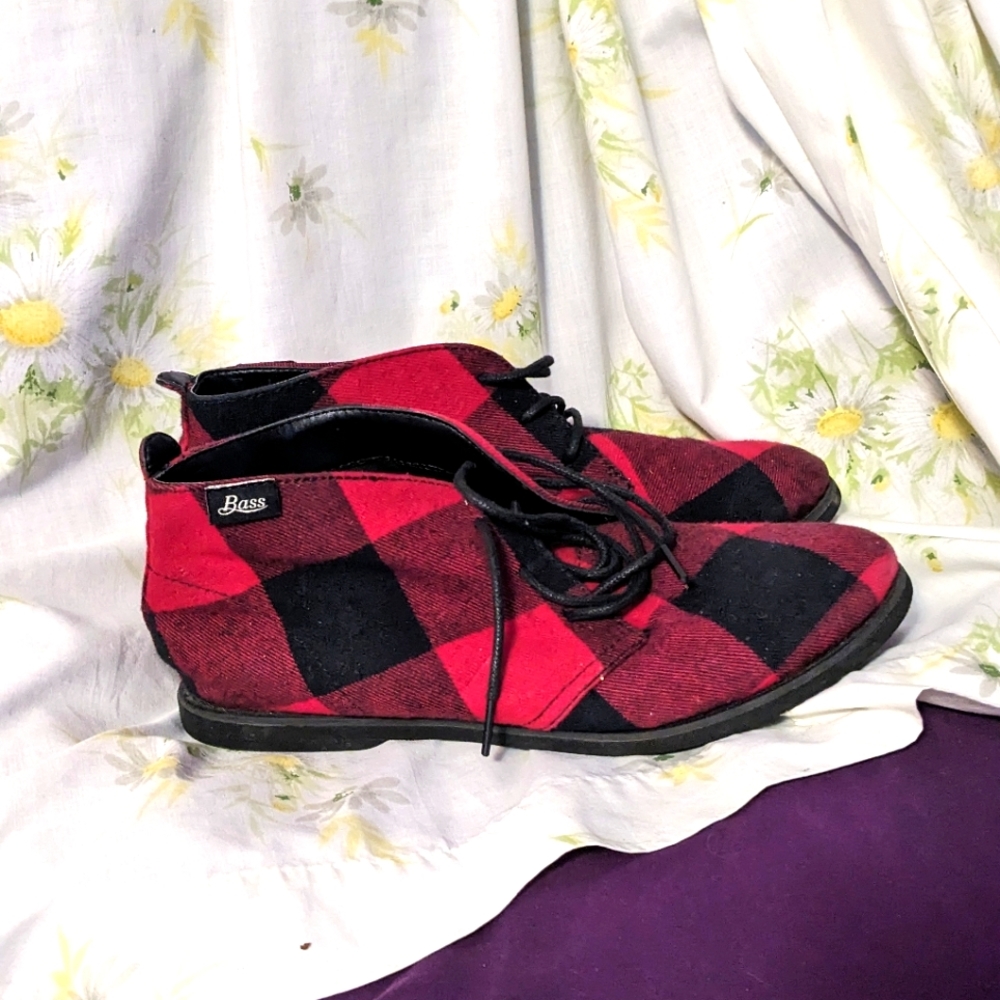 Buffalo plaid Elyse booties